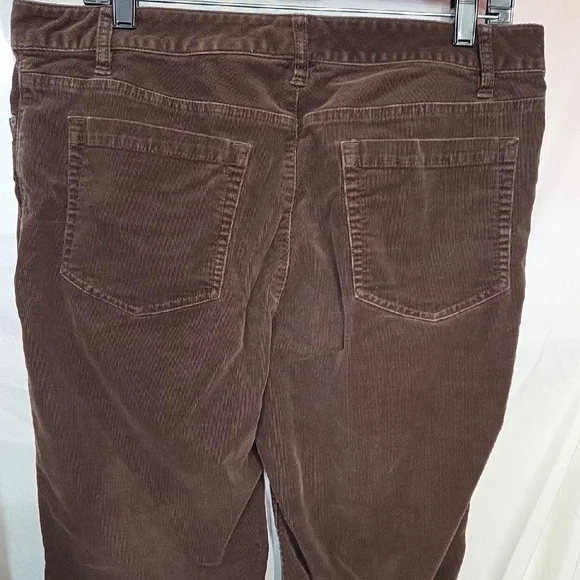 Coldwater Creek Corduroy Pants in Olive and Burgundy Sz 14 - Picture 8 of 15